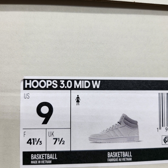 New Adidas Hoops Mid 3.0 Women\'s Classic Shoes Size 9